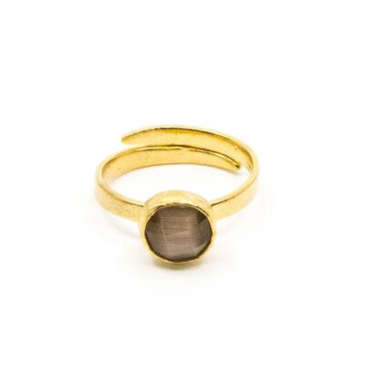 Ringar SEVEN EAST  | Seven/East – Sigma Ring, Guld/Brun