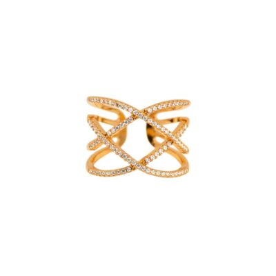 Ringar Dansk Copenhagen  | Dansk Copenhagen – Shimmer Curve Ring, Guld