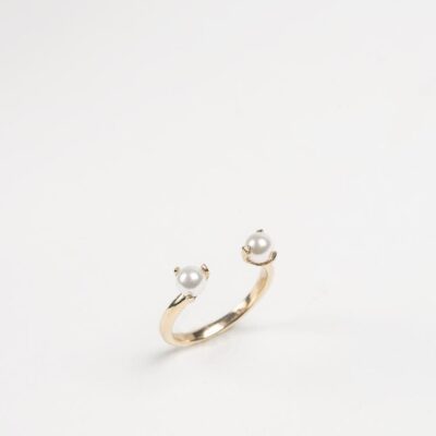 Ringar Cornelia Webb Smycken  | Cornelia Webb – Pearled Open Ring Xs, Guld