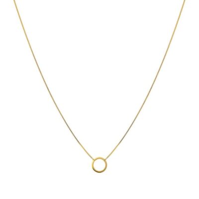 Halsband Syster P Smycken  | Syster P – Minimalistica Ring Necklace, Guld