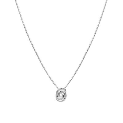 Festsmycken CU Jewellery  | Cu Jewellery – Loop Bun, Halsband 42-47, Silver