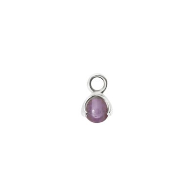 Festsmycken CU Jewellery  | Cu Jewellery – Letters Stone 2 Amethyst, Hange, Silver