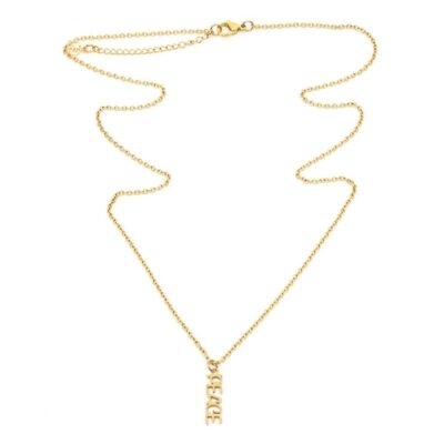 Herrsmycken SEVEN EAST  | Seven/East – Inner Peace Vertical Halsband, Guld