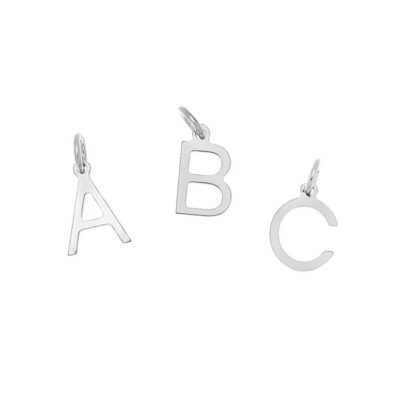 Barnsmycken CU Jewellery  | Cu Jewellery – Bokstavsberlock, A-Z Silver