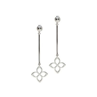 Orhangen Anna & Deià  | Anna & Deia – Florence Hanging Flower Orhangen, Silver