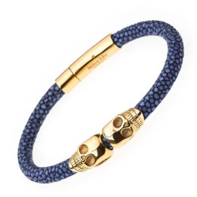 Herrsmycken Milton John Smycken  | Blue Skull Ocean, Armband