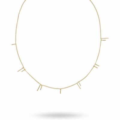 Halsband Anna + Nina Smycken  | Anna + Nina – Twig Halsband, Guld