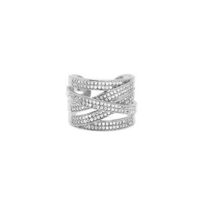 Ringar Dansk Copenhagen  | Dansk Copenhagen – Shimmer Cubic Ring, Silver