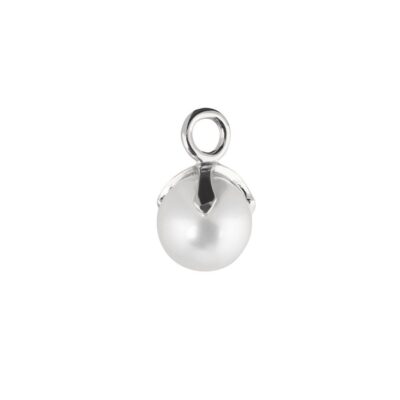 Halsband CU Jewellery  | Cu Jewellery – Letters Pearl Pendant, Silver