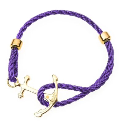 Herrsmycken Milton John Smycken  | Purple Heaven Anchor, Armband