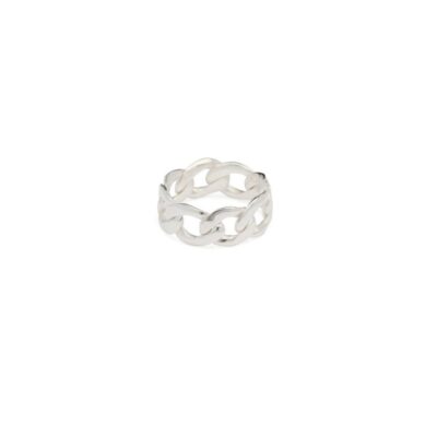 Ringar Syster P Smycken  | Syster P – Links Curb Chain Ring Silver