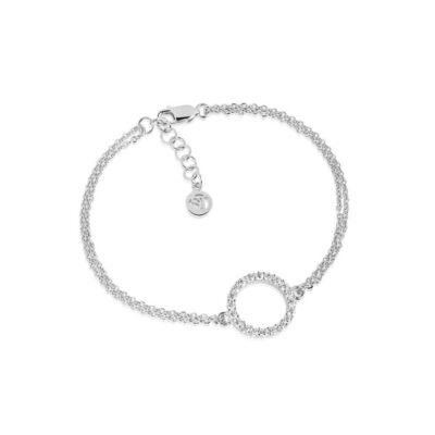 Armband SIF JAKOBS  | Biella Grande Armband | Silver | Vita Zirkoner