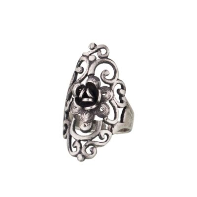 Ringar Yvone Christa  | Yvone Christa – Classic Rose Ring, Silver