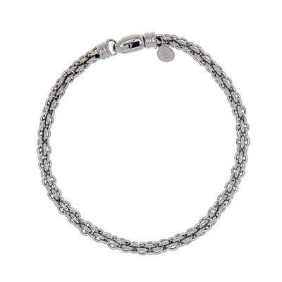 Herrsmycken CU Man  | Cu Man – Bear Basket Armband, Silver