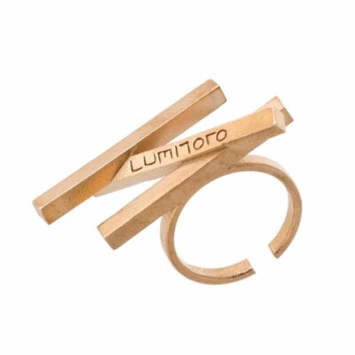 Ringar Lumitoro  | Lumitoro – Stickii Iii Raw Bronze Ring