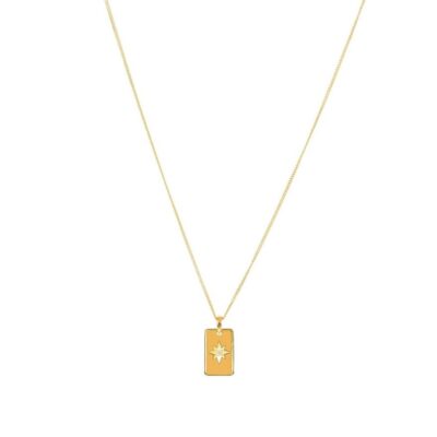 Halsband Syster P Smycken  | Syster P – North Star Signet Halsband, Guld