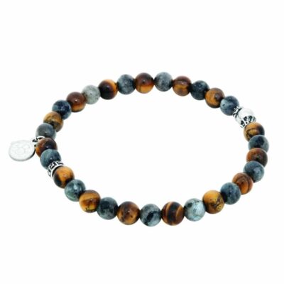 Herrsmycken By Billgren Teen Collection  | By Billgren – Beadsarmband Tiger Eye, Brunt/Gratt