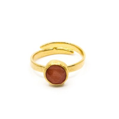 Ringar SEVEN EAST  | Seven/East – Sigma Ring, Guld/Orange