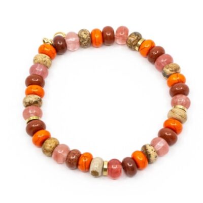 Armband SEVEN EAST  | Chunky Gem Armband Orange